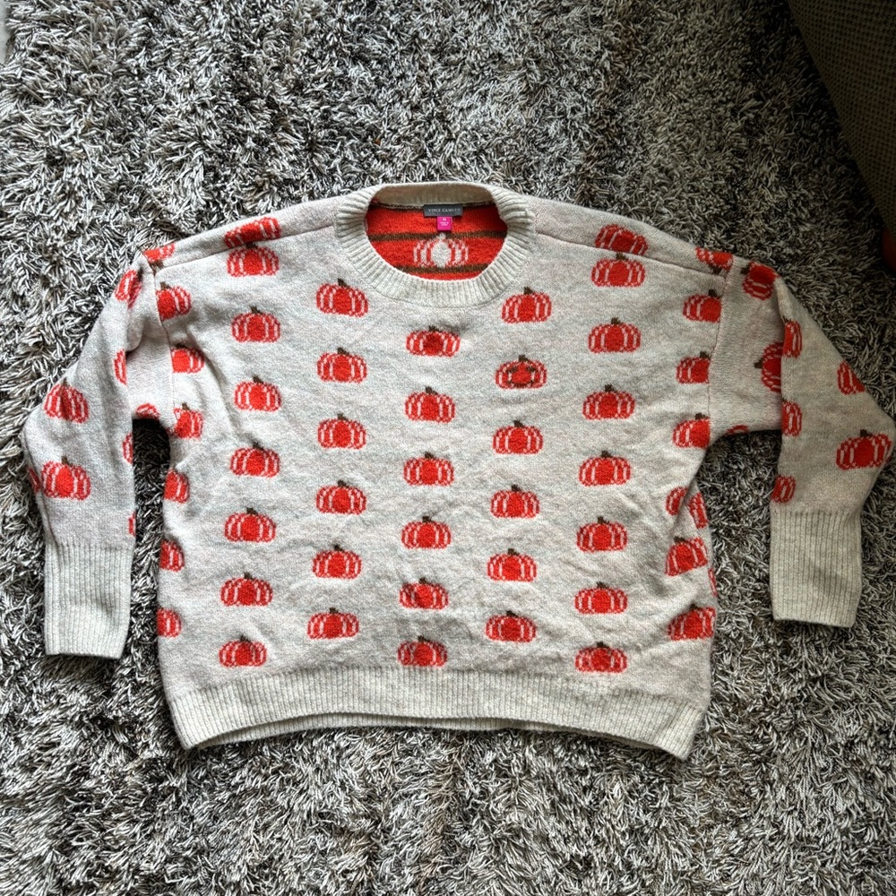 Pumpkin sweater.